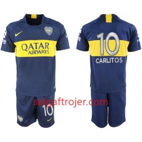 Boca Juniors Fodboldtrøjer Carlitos 10 Børn Hjemmebanesæt 2018/19 Kort ærmer